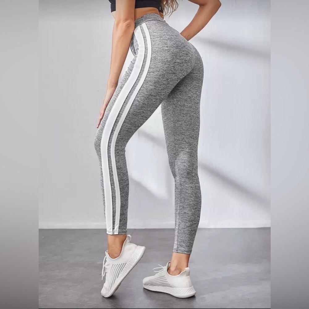 SHEIN Gray and White women Leggings